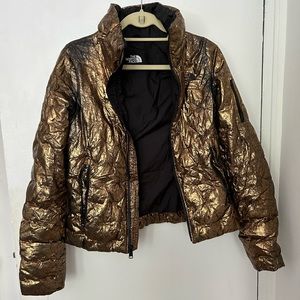 North Face Metallic Gold Puffer, XS, priced to sell